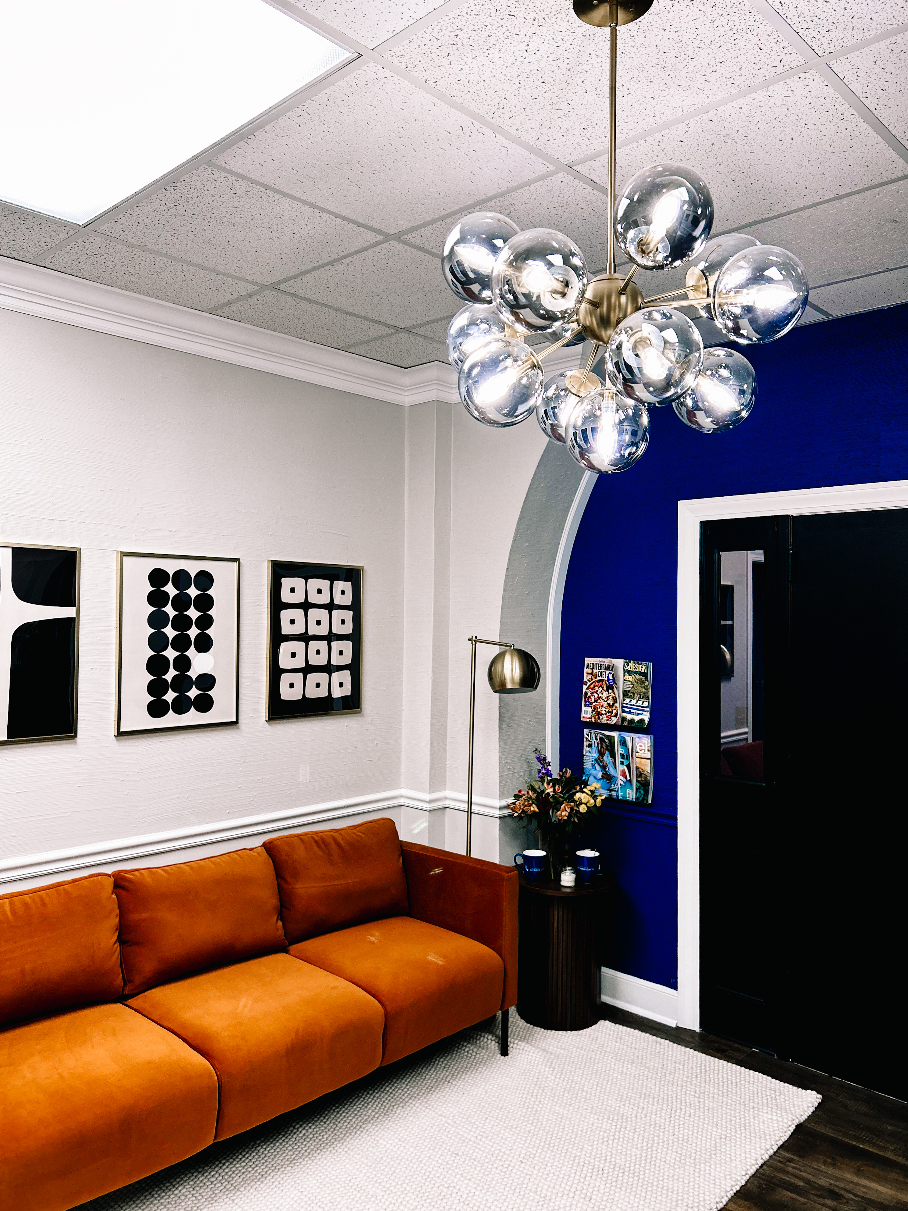 Law Offices of S. Chris Davis — cobalt blue reception